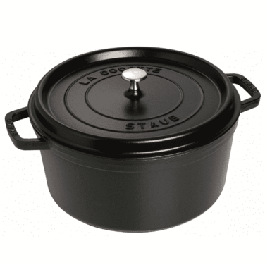 Кокот круглий 30 см, чорний Staub