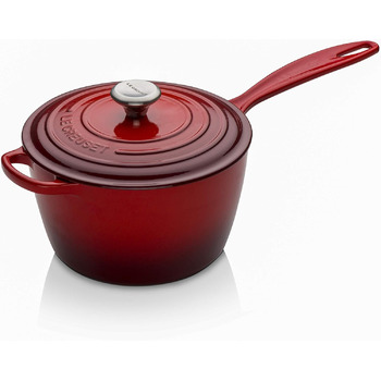 Чавунний сотейник Ø 20 см, 2,5 л з кришкою, вишнево-червоний Signature Le Creuset