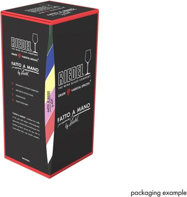 Келих для вина 953 мл чорна основа Fatto a Mano Black Tie Bordeaux Grand Cru, Riedel