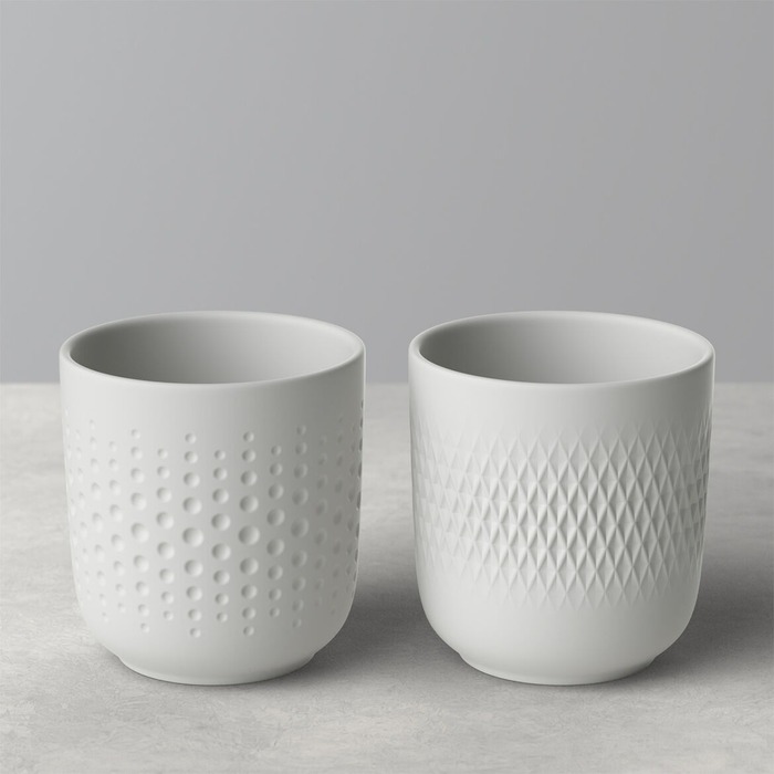 Набір з 2 кружок 0,29 л White Manufacture Collier Villeroy & Boch