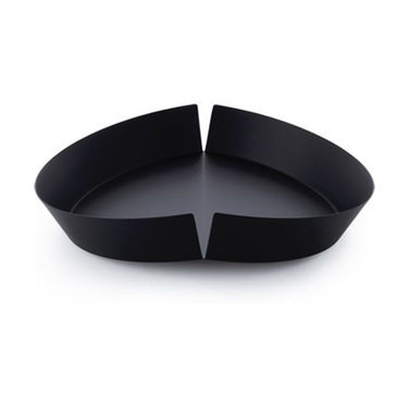 Фруктовница 30х7х31,5 см черная Broken bowl Alessi