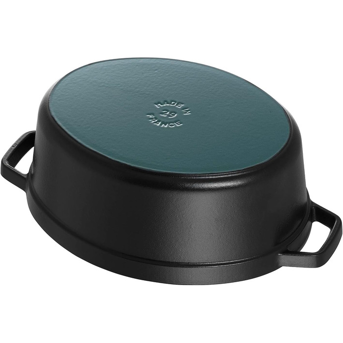 Чавунна жаровня/кокотниця STAUB, овальна 6,7 л, (17 см, чорна)
