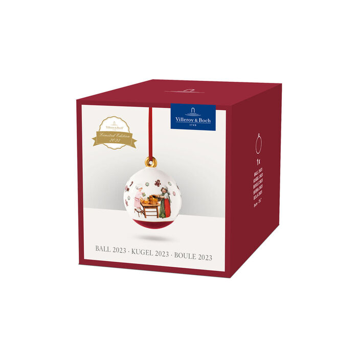 Ялинкова прикраса куля 6,5 x 6,5 x 8 см Annual Christmas Edition 2023 Villeroy & Boch
