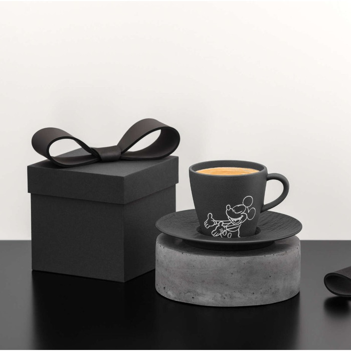 Блюдце до чашки для кави 15,4 см чорне Manufacture - Mickey Mouse Villeroy & Boch