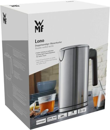 Електрочайник з подвійними стінками 1,3 л, 2400 Вт Lono WMF