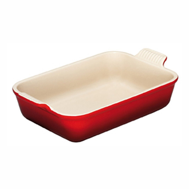 Блюдо прямокутне 24 см, червоне Le Creuset