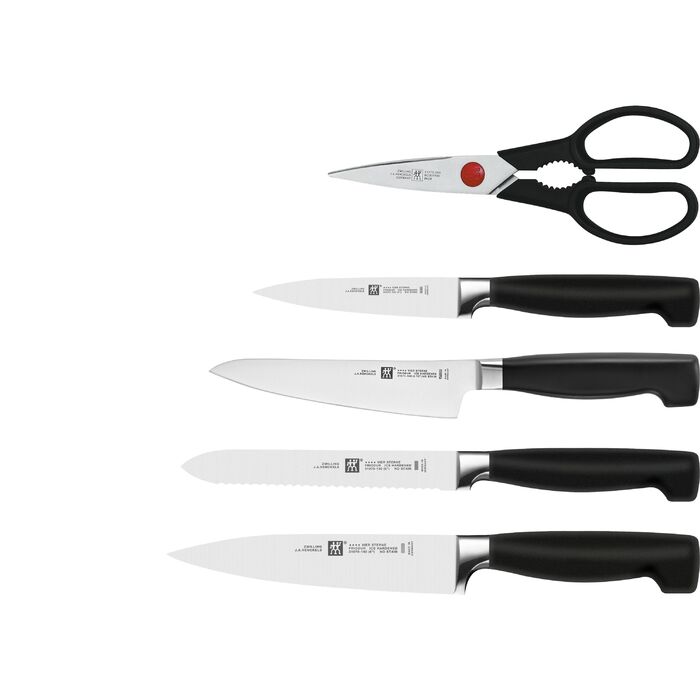 Набір ножів з підставкою 6 предметів, білий Four Star Zwilling
