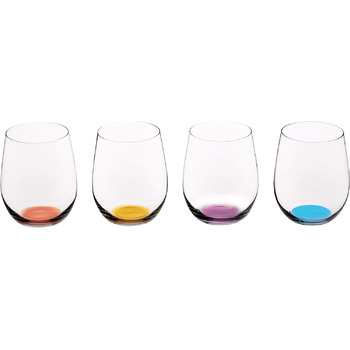 Набір з 4 різнокольорових склянок 335 мл, O Wine Tumbler Riedel