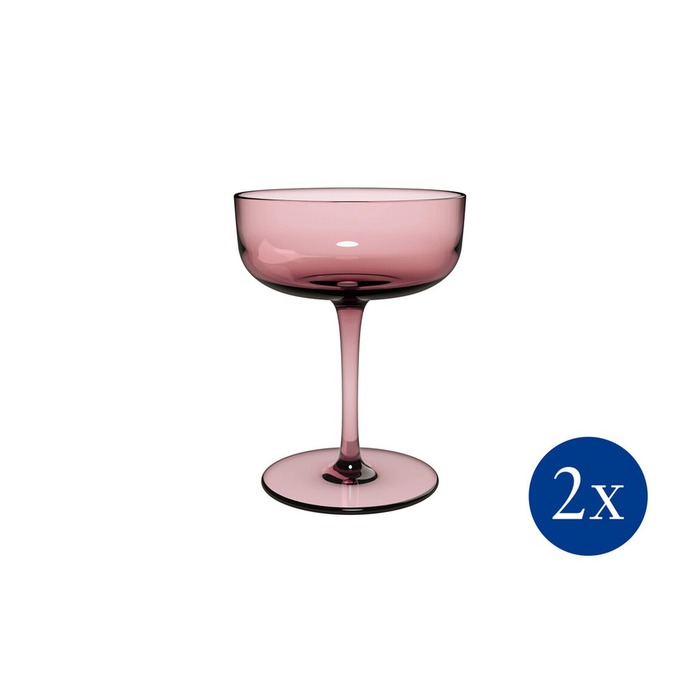 Набір із 2 келихів для шампанського/десерту 0,1 л фіолетовий Like Glass Villeroy & Boch