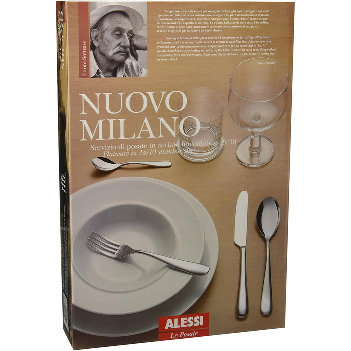 Набір столових приборів 24 предмети Nuovo Milano Alessi