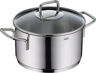 Набір каструль зі скляними кришками, 4 предмети, Extra Cook Silit