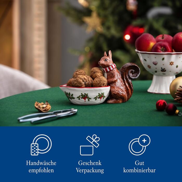 Сервірувальна різдвяна миска 25 см із фігуркою білки Toy's Fantasy Villeroy & Boch