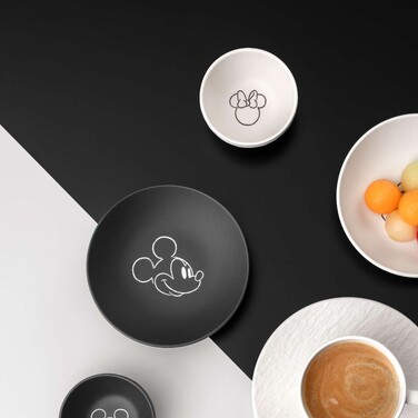 Тарілка для десерту 120 мл чорна Manufacture - Mickey Mouse Villeroy & Boch