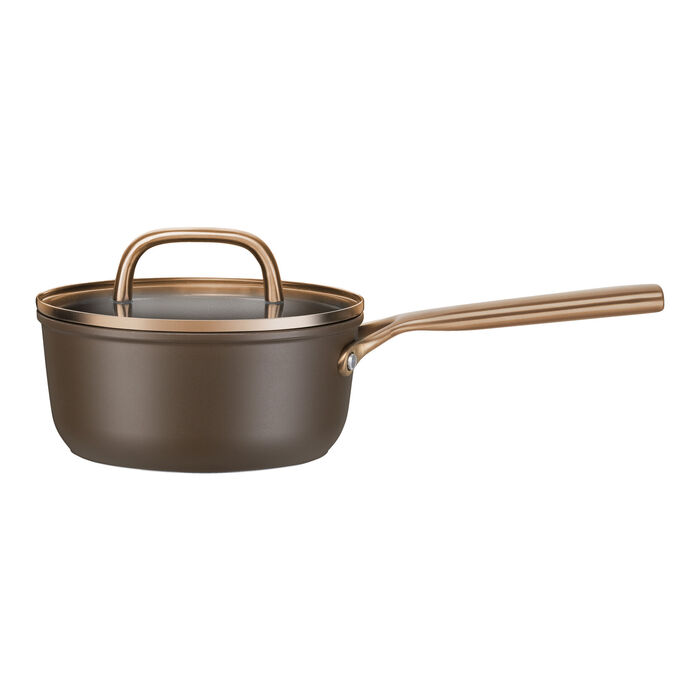 Сотейник 18 см зі скляною кришкою, коричневий Milano Zwilling