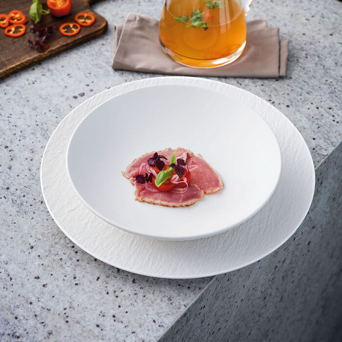 Тарілка глибока 23,5 см Blanc Manufacture Rock Villeroy & Boch