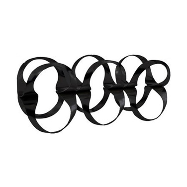 Подставка для бутылок 16x20x42 см черная Ribbon Alessi