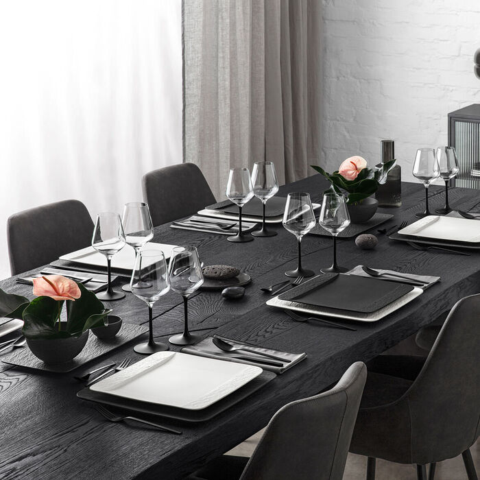 Тарілка 28 см Black/Gray Manufacture Rock Villeroy & Boch
