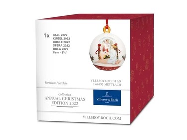 Ялинкова прикраса куля 6,5 см Annual Christmas Edition 2022 Villeroy & Boch