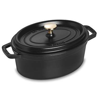 Кокот овальний 27 см, чорний Staub