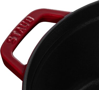 Каструля / жаровня 24 см з кришкою бордова Staub