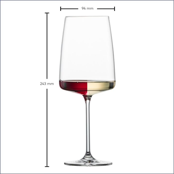 Бокал для вина универсальный 0,66 л, набор 2 предмета, Vivid Senses Zwiesel Glas