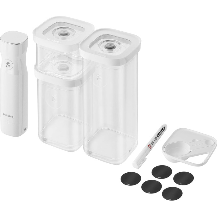 Стартовий набір для вакуумування, 6 предметів, прозорий білий Fresh & Save Zwilling