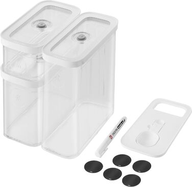 Набір вакуумних контейнерів, 5 предметів, прозорий білий Fresh & Save Zwilling