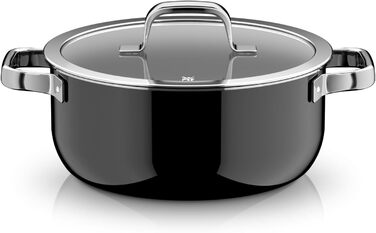 Жаровня 24 см зі скляною кришкою, чорний колір Fusiontec Mineral Pro WMF