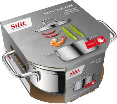 Міні-жаровня 14 см зі скляною кришкою Extra Cook Silit
