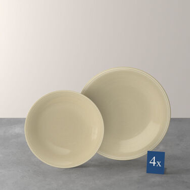 Набір тарілок 8 предметів, пісочний Color Loop Villeroy & Boch