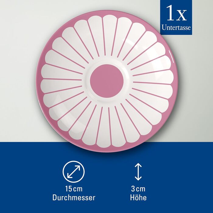 Блюдце кавове 14,8 см, рожевий Fleur Villeroy & Boch