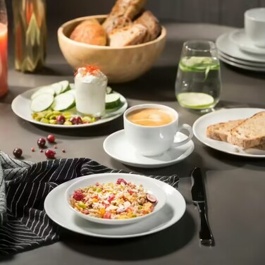 Набір столового посуду на 6 персон, 30 предметів, білі New Fresh Basic Villeroy & Boch