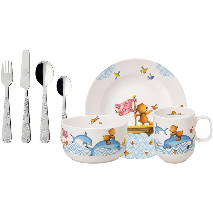 Набір дитячого посуду 7 предметів в подарунковій упаковці Happy as a Bear Villeroy & Boch