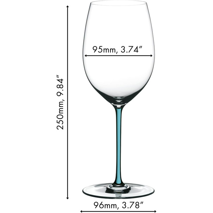 Келих для Каберне 709 мл бірюзовий Fatto a Mano, Riedel