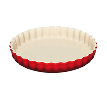 Блюдо кругле хвилясте для запікання 32 см, бордове Le Creuset