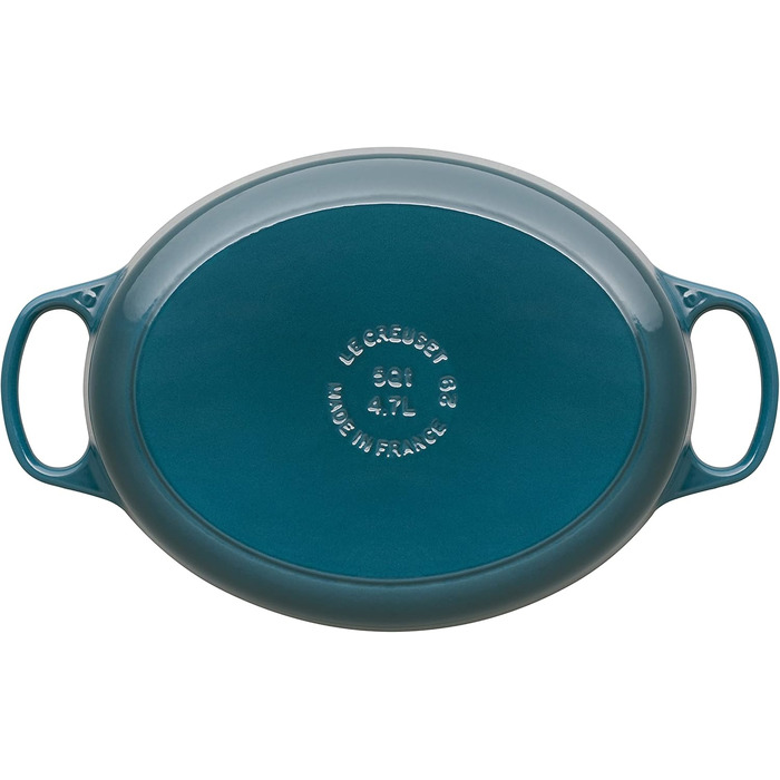 Жаровня 27 см з кришкою, глибокий бірюзовий Signature Le Creuset