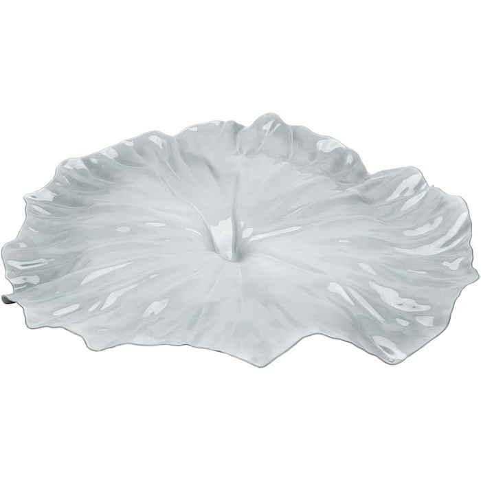 Блюдо 44,8х6,3х41 см біле Lotus leaf Alessi
