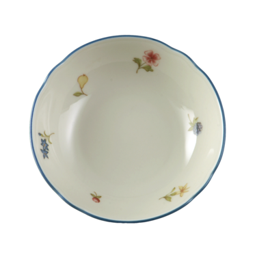Пиала для десерта 15 см Streublume blauer Rand Marie-Luise Seltmann