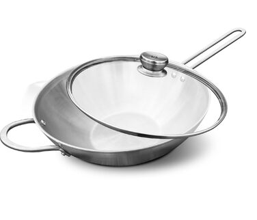 Сковорода вок 30 см зі скляною кришкою Twin Nova Zwilling