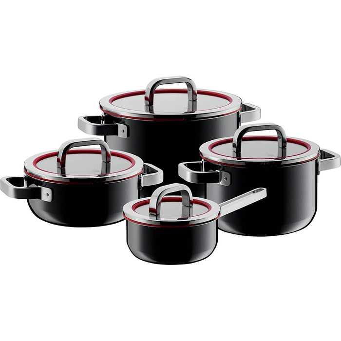 Набор кастрюль 8 предмета Functional Black Fusiontec WMF