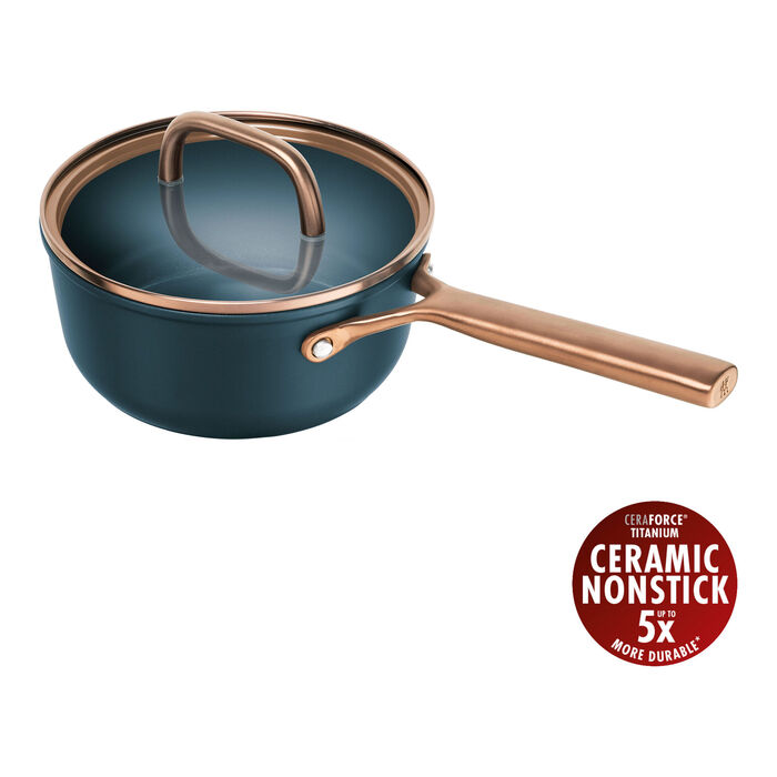 Сотейник 18 см зі скляною кришкою, синій Milano Zwilling
