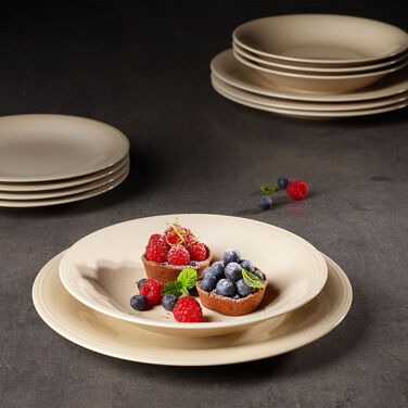 Набір тарілок 8 предметів, пісочний Color Loop Villeroy & Boch
