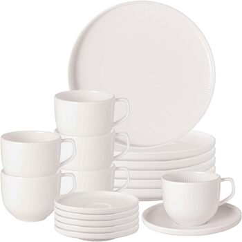 Кофейный сервиз на 6 персон, 18 предметов, белый Afina Villeroy & Boch