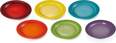 Набір тарілок для сніданку 22 см, різнокольоровий Le Creuset