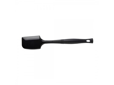 Лопатка-скребок силіконова 33 см, чорна Black Le Creuset