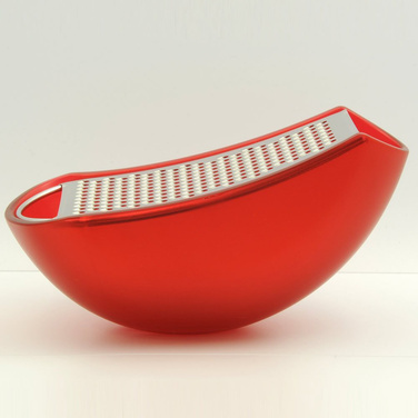 Терка 7,8х15,5х7,5 см червона Parmenide Alessi