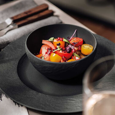 Набір посуду, 12 предметів, чорний Manufacture Rock Villeroy & Boch