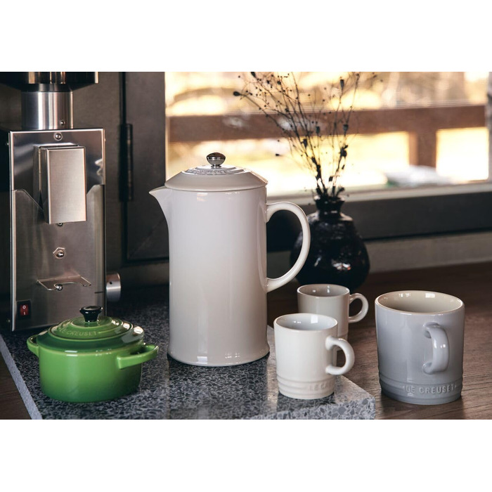 Френч-прес 1 л керамічний, колір безе Le Creuset