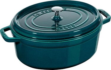 Каструля / жаровня 31 см з кришкою овальна La Mer Staub