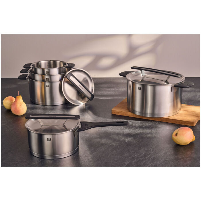 Набор из 5 кастрюль с крышками, нержавеющая сталь More Zwilling